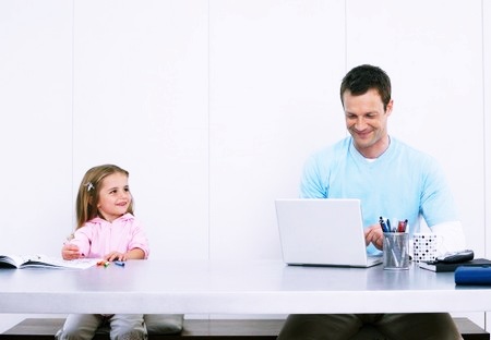 Девочка и папа