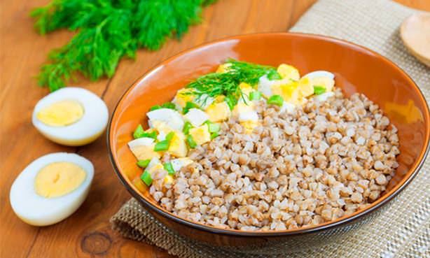 Гречневая каша с яйцом