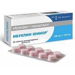Таблетки Ибуклин юниор для детей: инструкция по применению
