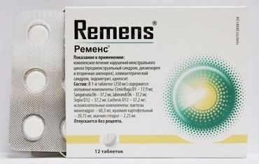 Гомеопатический препарат Ременс