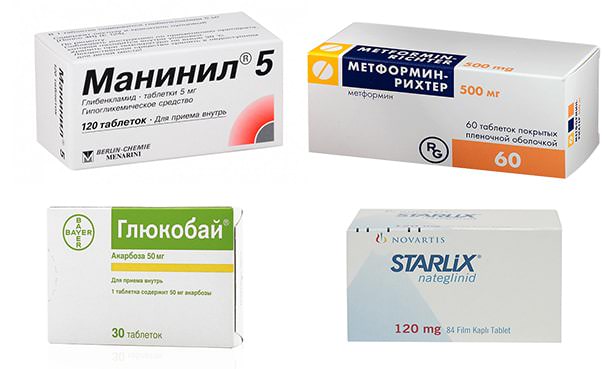 Таблетки при СД 2 типа