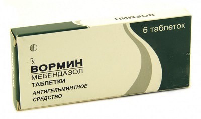 Таблетки Вормин от глистов