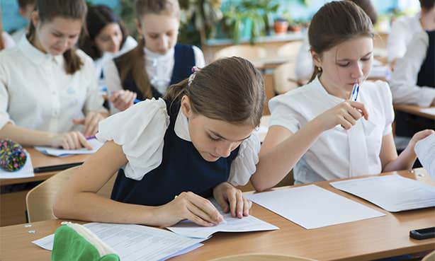 Школьники в эмоциональном напряжении