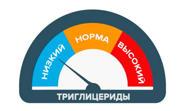 Триглицериды снижены