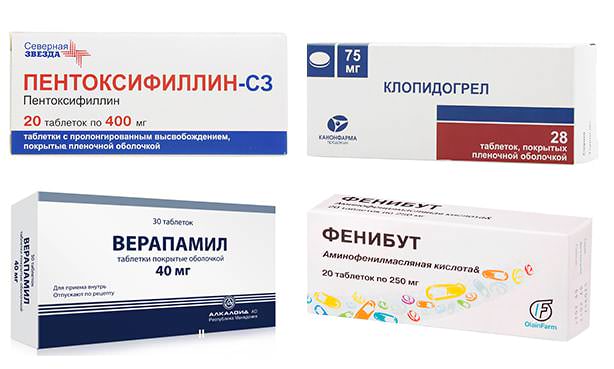 4 представителя сосудосуживающих средств