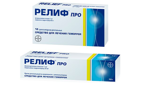 Релиф Про, крем и свечи