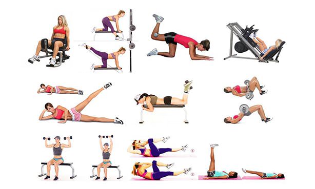 Упражнения в спортзале