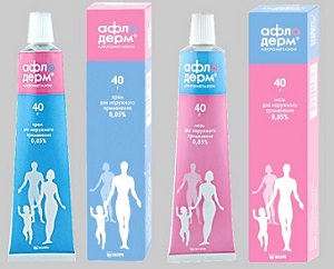 Мазь и крем Афлодерм: инструкция по применению